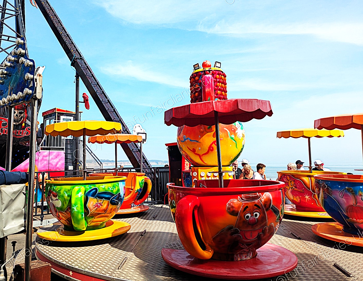 Bridlington Fun Park Cups and Saucers